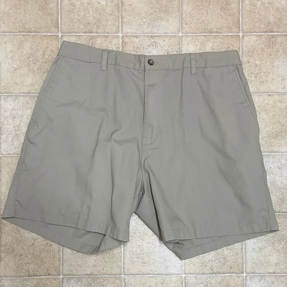 ‼️FINAL ‼️Puritan Men's Olive-Tan Flat Front Casual Shorts